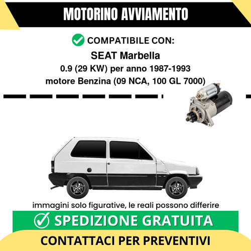 Motorino avviamento seat - motorino,