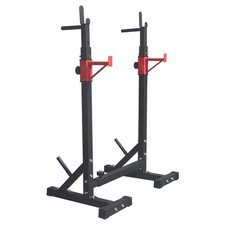 Squat Dip Rack Supporto Sollevamento Pesi Regolabile 260kg Carico Power Cage Telaio