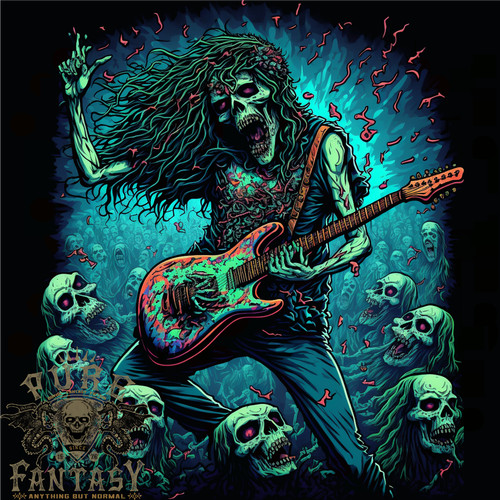 Shirt uomo zombie rocker - uomo,