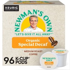 Newman's Own Organics Special Caffè Decaffeinato, Cialda Keurig K-Cup, Tostatura Media, 96ct