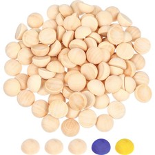  100 pezzi mezze sfere in legno palline di legno non finite palline per emisferi