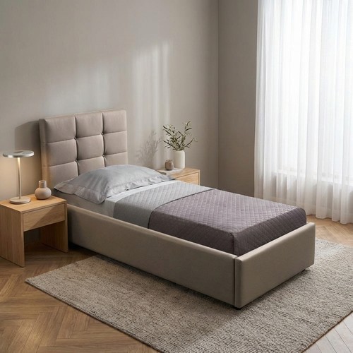 Letto singolo contenitore rete - singolo,