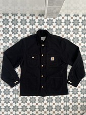 Carhartt Uomo Michigan Chore Cappotto Giacca Utility Cord - Medium - Nero
