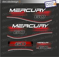 Adesivi motore marino fuoribordo mercury 60 cv elpto gommone barca stickers 