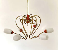 lampadario stilnovo metà secolo anni 50 vintage italiano lampada da soffitto a sospensione design