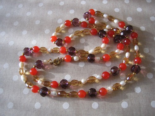 Collana lunga con - , e