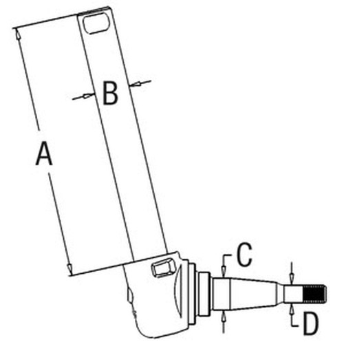 Spindle right hand - spindle, fits