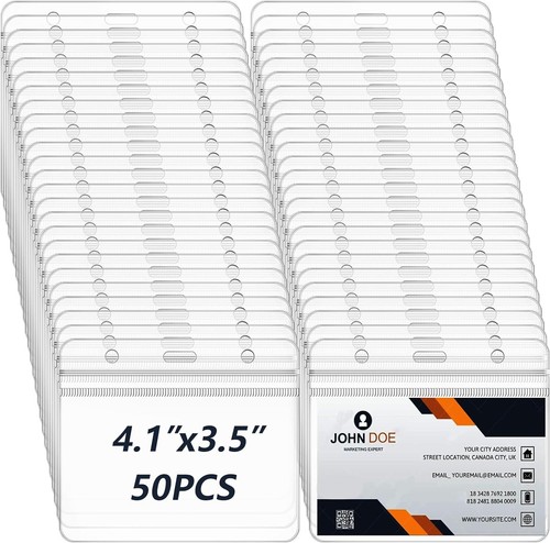 Porta badge trasparente 50 - badge, trasparente,
