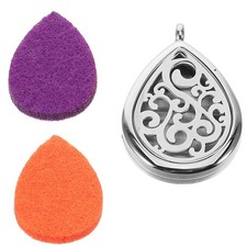  Collana Portaprofumo Diffusore Olio Essenziali Ciondolo Goccia D'acqua