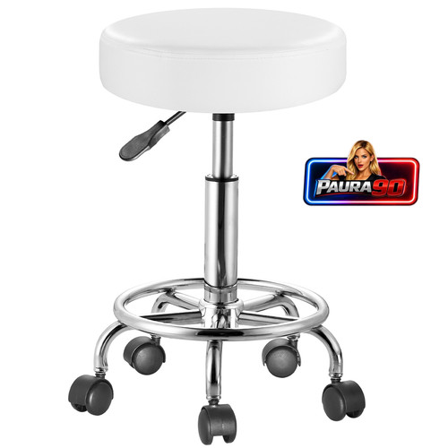 Sgabello con ruote rotondo - sgabello,