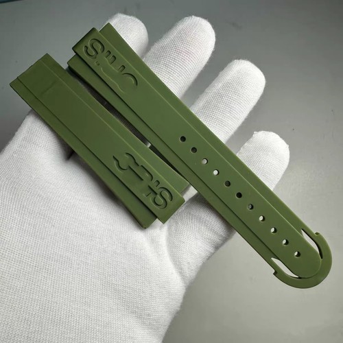 24x12mm rubber watch strap - rubber,