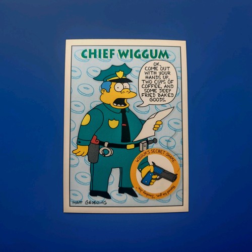 Chief wiggum 1993 skybox - chief,