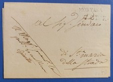 1820ca da Mortara a S. Maria Strada (Lombardo Veneto - Pavia) - lineare nero