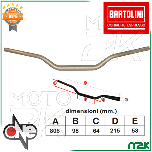 Manubrio sterzo diametro 6 - diametro, 28,6