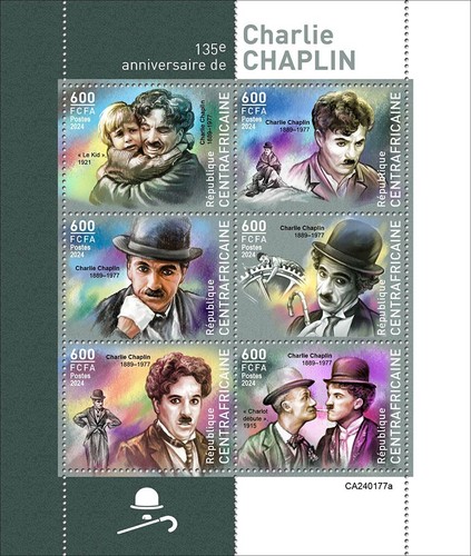 Francobolli charlie chaplin - francobolli,