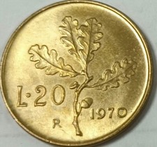 Italia moneta Repubblica del 1970 20 lire Circolata 