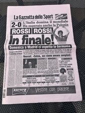 Giornali Calcio Ristampa Italia Brasile 9 Luglio Anno 1982 Gazzetta Dello Sport
