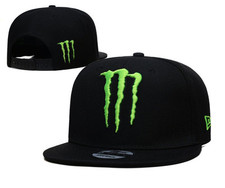 Cappello SnapBack Unisex Tesa Piatta Monster Moto/Supercross Racing Nero
