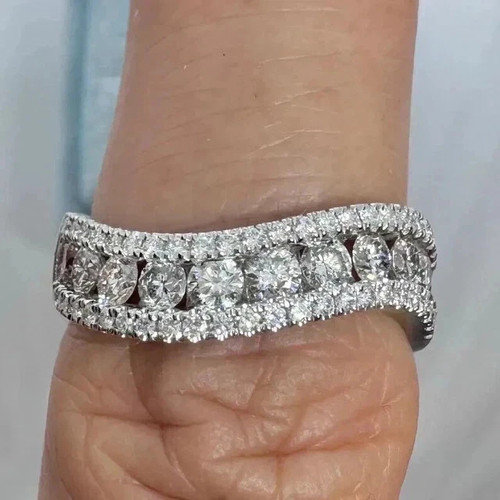 Anello placcato oro bianco - , 14