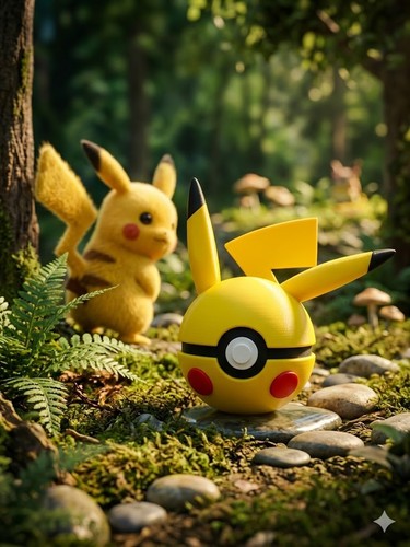 Pokeball pikachu pokemon - pikachu,
