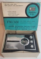 Vintage ROSS Electronics Model RE-1111 AM/FM Transistor Radio Japan 1965 Rare