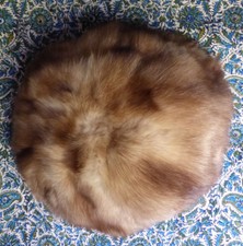 cappello vintage in pelliccia naturale (Martora?)