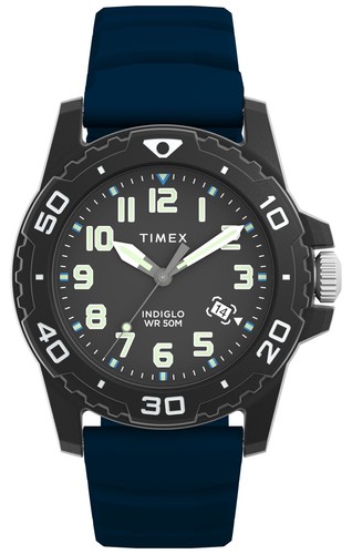 Timex quadrante nero stile sub - stile,