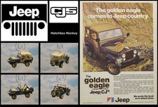 Jeep CJ-5 1977 Golden Eagle Open Soft Top Decorazione Natalizia Topless Wrangler