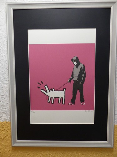 Banksy litografia 35 cm - banksy,