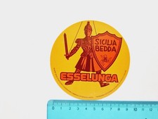 ADESIVO ESSELUNGA SICILIA BEDDA STICKER AUTOCOLLANT VINTAGE 80s ORIGINAL