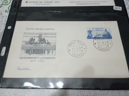 310n italia fdc 1959 patti - -,