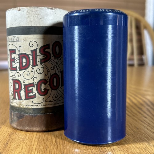 Edison cylinder record stabat - cylinder,