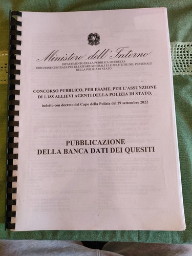 Banca dati concorso polizia - polizia, di