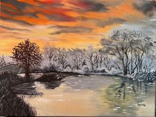 Paesaggio invernale con