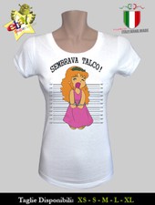 T-SHIRT SEMBRAVA TALCO ISPIRATA POLLON COCA NO HAPPINESS MEME '80 DONNA RAGAZZA
