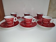 Castorino set 6 tazzine da caffè complete di piattino 