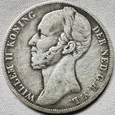 OLANDA 1 fiorino Guglielmo II