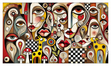 Stampa artistica POP CUBISTA