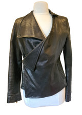 Giacca di pelle nera Vivienne