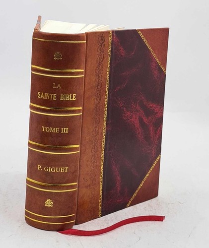 Sainte bible traduction - la, de