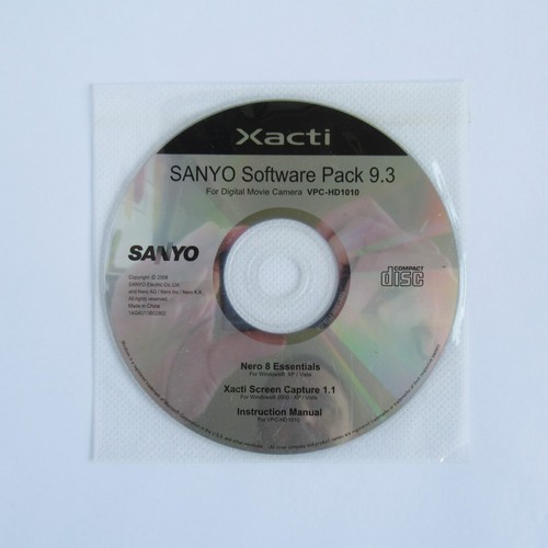 Sanyo xacti software pack - sanyo, 9.3