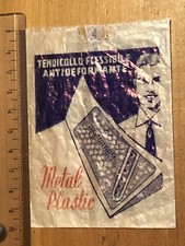 1950 Metal Plastic Tendicollo Flessibile per Camicie Bustina Originale, Vuota