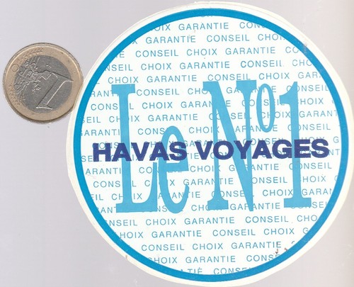 Autocollant havas voyages - autocollant.,
