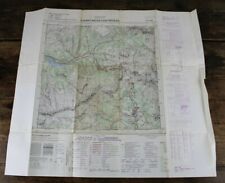 CARTA TOPOGRAFICA S. Martino di Castrozza CARTINA MAPPA per uso militare Vintage