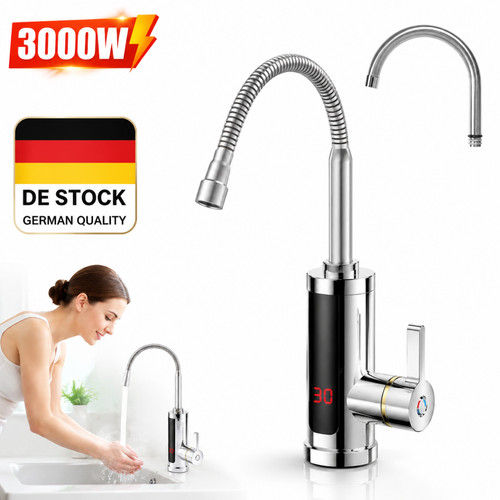 Rubinetto elettrico led caldo - elettrico,