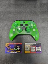 Controller Minecraft Xbox One S/X edizione Green Creeper, solo parti COSÌ COM'È