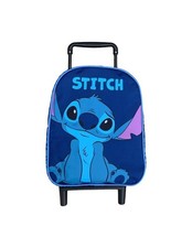 Zaino Trolley Disney Stitch Bambini Scuola Viaggio Valigia con Rotelle