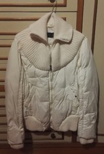 Piumimo Giacca giaccone Donna Tg. 46 Bianco Panna + cappuccio staccabile