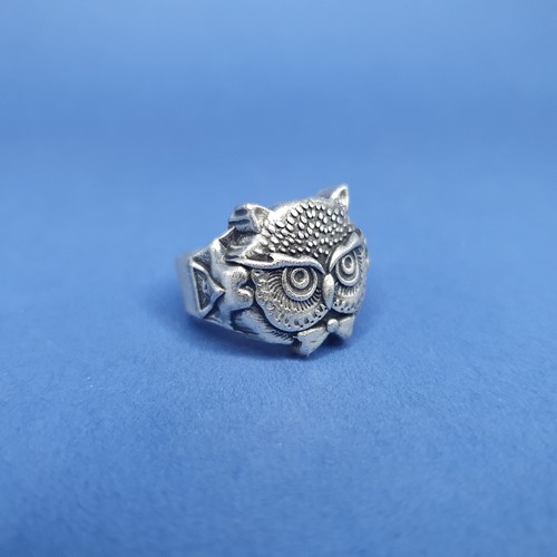 Anello pietro ferrante - "pietro, gufo