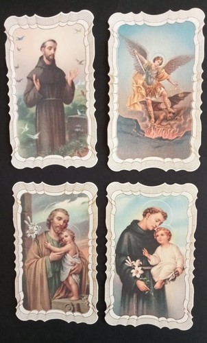Lotto santini fustellati - lotto, 4